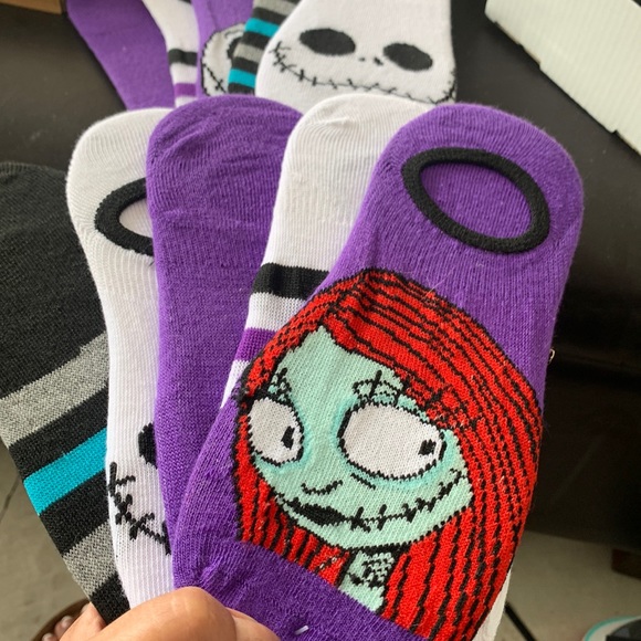 Disney Accessories - NWT Nightmare Before Christmas Socks 10 Pack Disney Jack Sally
